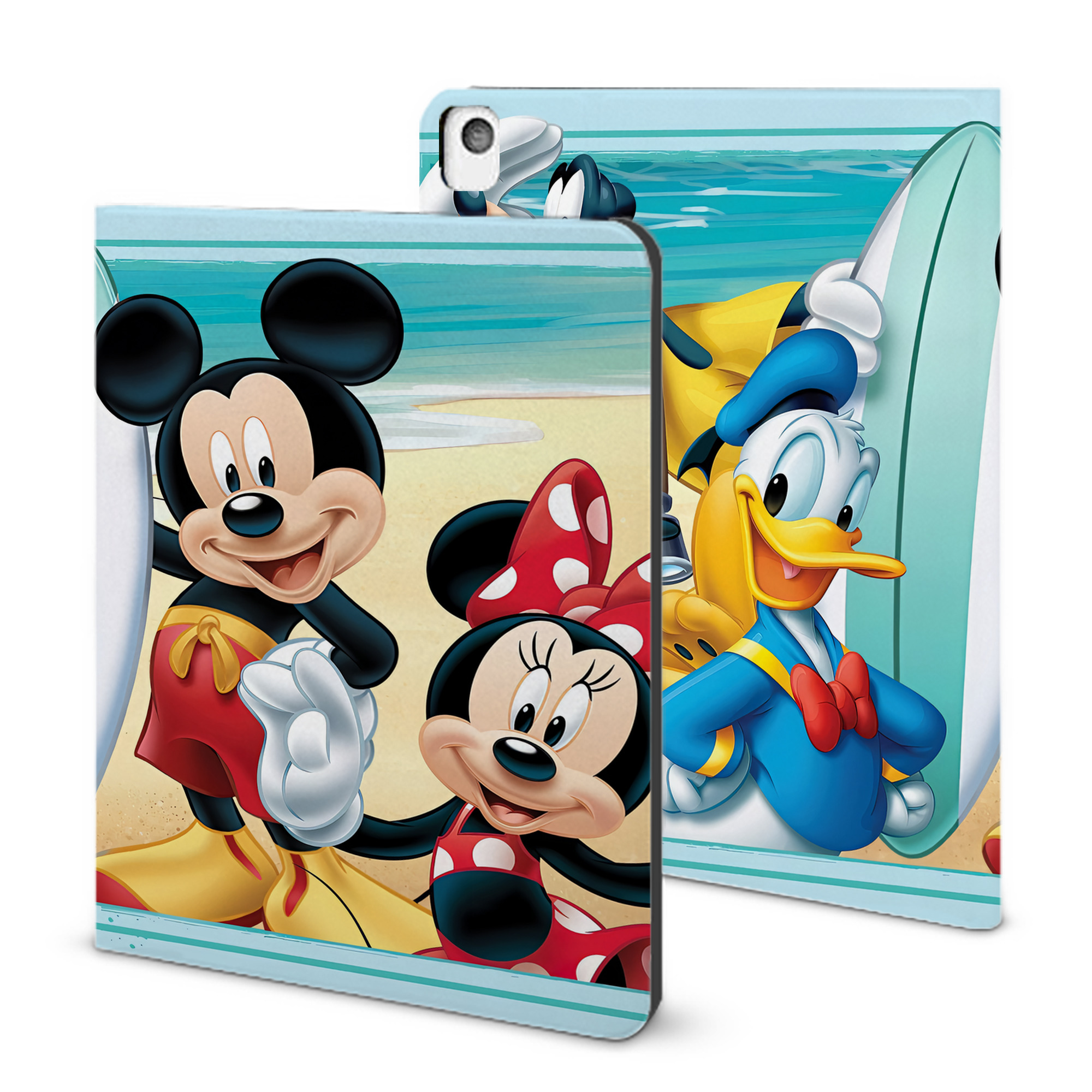 （画像用） ミッキーマウス Mickey Mouse IPadケース ペンホルダー付き ブックスタイルデザイン